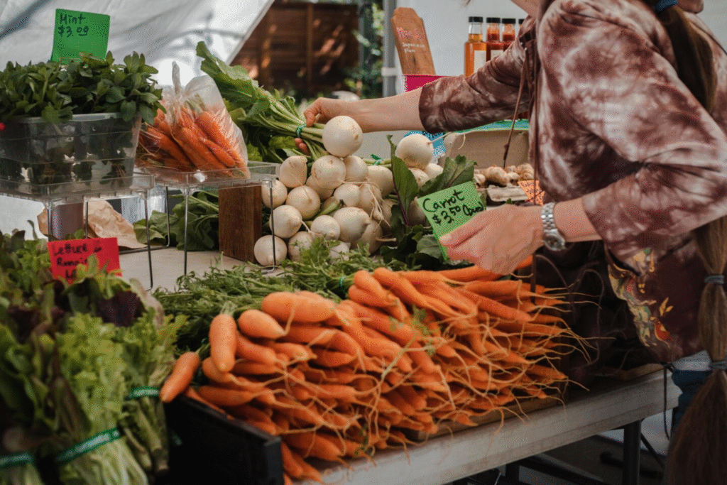 Farmers market in Vancouver