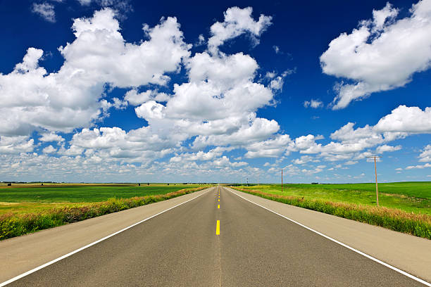 Prairie Skyline: A Saskatchewan Backroads Photography Journey 7 A road at Prairie