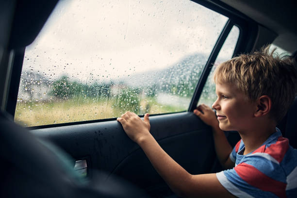 Car rental on rainy day in burnaby