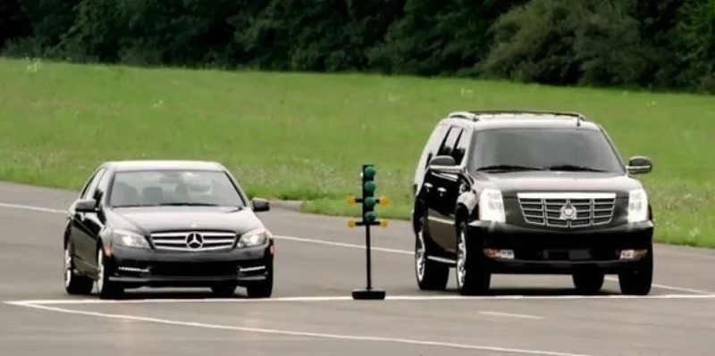 SUV and Sedan near Ontario Airport